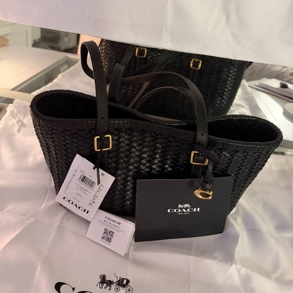 Woven Swing Tote Bag - Picture 1 of 12